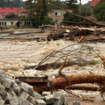 15.09.2024. Głuchołazy (woj. opolskie). Rzeka Biała Głuchołaska zalała Głuchołazy / Fot. PAP - Michał Meissner