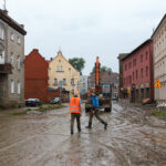 16.09.2024. Głuchołazy (woj. opolskie). Rzeka Biała Głuchołaska zalała Głuchołazy / Fot. PAP - Krzysztof Świderski