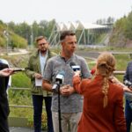 Mnóstwo atrakcji na Kadzielni, w Ogrodzie Botanicznym i Centrum Geoedukacji - Radio Kielce 16.09.2024. Kielce. Konferencja prasowa dotycząca GEOFestiwalu. Na zdjęciu: Michał Poros - dyrektor Centrum Geoedukacji / Fot. Miasto Kielce