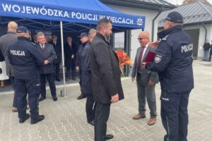 30.10.2024. Bogoria. Otwarcie posterunku policji / Fot. Grażyna Szlęzak - Radio Kielce