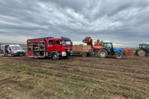 02.10.2024. Szarbia Zwierzyniecka. Wypadek / źródło: straż pożarna