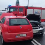 04.10.2024. Kielce. Wypadek na skrzyżowaniu ulic Gosiewskiego i 1-go Maja / Fot. Straż pożarna