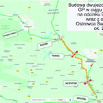 Plan z 2014 roku. Budowa dwujezdniowej drogi klasy GP w ciągu DK 42 i DK 9 na odcinku Brody-Opatów wraz z obwodnicą Ostrowca Świętokrzyskiego / źródło: materiały prasowe UM Ostrowiec