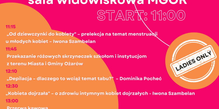 Światowy Dzień Spódnicy - Ożarów na różowo - Radio Kielce