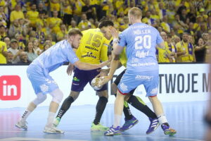 23.10.2024. Kielce. Mecz 6. kolejki Ligi Mistrzów: Industria Kielce - Aalborg Handbold / Fot. Wiktor Taszłow - Radio Kielce