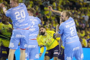 23.10.2024. Kielce. Mecz 6. kolejki Ligi Mistrzów: Industria Kielce - Aalborg Handbold / Fot. Wiktor Taszłow - Radio Kielce