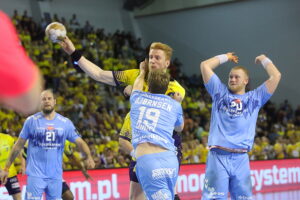 23.10.2024. Kielce. Mecz 6. kolejki Ligi Mistrzów: Industria Kielce - Aalborg Handbold / Fot. Wiktor Taszłow - Radio Kielce