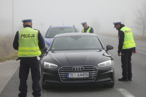 24.10.2024. Akcja policji pn. „Świeć przykładem”/ Fot. Wiktor Taszłow - Radio Kielce