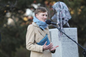 25.10.2024. Kielce. Odsłonięcie popiersia Krzysztofa Jackowskiego / Fot. Wiktor Taszłow - Radio Kielce