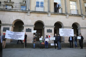 26.10.2024. Kielce. Protest przeciwko Annie Krupce / Fot. Wiktor Taszłow - Radio Kielce