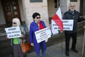 26.10.2024. Kielce. Protest przeciwko Annie Krupce / Fot. Wiktor Taszłow - Radio Kielce