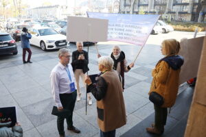 26.10.2024. Kielce. Protest przeciwko Annie Krupce / Fot. Wiktor Taszłow - Radio Kielce