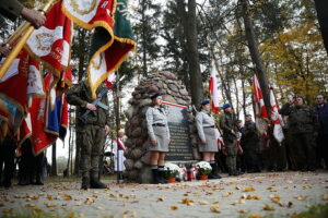 27.10.2024. Chotów. Obchody 80. rocznicy bitwy pod Chotowem / Fot. Wiktor Taszłow - Radio Kielce