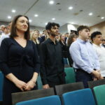 04.10.2024. Kielce. Studenci Wydziału Lekarskiego Collegium Medicum Uniwersytetu Jana Kochanowskiego w Kielcach zainaugurowali nowy rok akademicki / Fot. Wiktor Taszłow – Radio Kielce