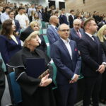 04.10.2024. Kielce. Studenci Wydziału Lekarskiego Collegium Medicum Uniwersytetu Jana Kochanowskiego w Kielcach zainaugurowali nowy rok akademicki / Fot. Wiktor Taszłow – Radio Kielce