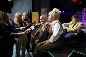 09.10.2024. Kielce. Konferencja przed premierą sztuki „Wio, Leokadio” Joanny Kulmowej w Teatrze „Kubuś” / Fot. Wiktor Taszłow - Radio Kielce