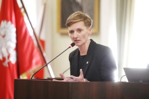 17.10.2024. Kielce. Sesja rady miasta. Na zdjęciu: Agata Wojda, prezydent Kielc / Fot. Wiktor Taszłow - Radio Kielce