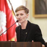 17.10.2024. Kielce. Sesja rady miasta. Na zdjęciu: Agata Wojda, prezydent Kielc / Fot. Wiktor Taszłow - Radio Kielce