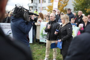 23.10.2024. Kielce. Osiedle Pod Dalnią. Program „Interwencja” / Fot. Wiktor Taszłow - Radio Kielce