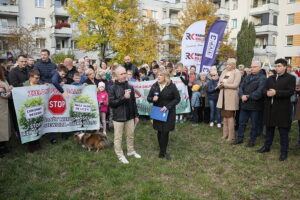 23.10.2024. Kielce. Osiedle Pod Dalnią. Program „Interwencja” / Fot. Wiktor Taszłow - Radio Kielce