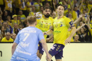 23.10.2024. Kielce. Mecz 6. kolejki Ligi Mistrzów: Industria Kielce - Aalborg Handbold / Fot. Wiktor Taszłow - Radio Kielce