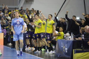 23.10.2024. Kielce. Mecz 6. kolejki Ligi Mistrzów: Industria Kielce - Aalborg Handbold / Fot. Wiktor Taszłow - Radio Kielce