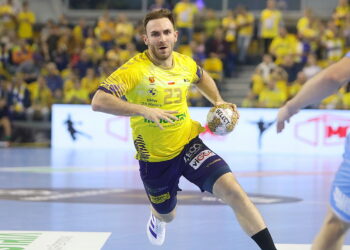 23.10.2024. Kielce. Mecz 6. kolejki Ligi Mistrzów: Industria Kielce - Aalborg Handbold / Fot. Wiktor Taszłow - Radio Kielce