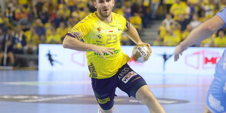 23.10.2024. Kielce. Mecz 6. kolejki Ligi Mistrzów: Industria Kielce - Aalborg Handbold / Fot. Wiktor Taszłow - Radio Kielce