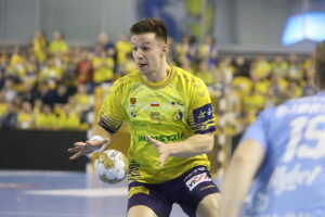 23.10.2024. Kielce. Mecz 6. kolejki Ligi Mistrzów: Industria Kielce - Aalborg Handbold / Fot. Wiktor Taszłow - Radio Kielce