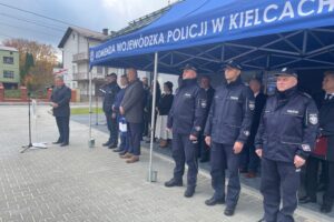 30.10.2024. Bogoria. Otwarcie posterunku policji / Fot. Grażyna Szlęzak - Radio Kielce