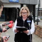 31.10.2024. Kielce. KCK. Konferencja przewodniczącej rady miasta i gminy Bodzentyn, Agnieszki Barcikowskiej. Na zdjęciu: Agnieszka Barcikowska / Fot. Jarosław Kubalski - Radio Kielce