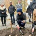 25.10.2024. Starachowice. Sadzenie cebulek żonkili w ramach Dni Pamięci / Fot. Anna Głąb - Radio Kielce