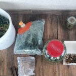 15.10.2024. Daleszyce. Zabezpieczone materiały dowodowe / źródło: KMP w Kielcach