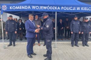 30.10.2024. Bogoria. Otwarcie posterunku policji / Fot. Grażyna Szlęzak - Radio Kielce