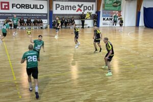 12.10.2024. Końskie. 5. kolejka I ligi piłkarzy ręcznych: KSSPR Końskie - Zagłębie Handball Team Sosnowiec / Fot. Kamil Król - Radio Kielce