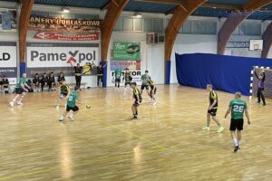 12.10.2024. Końskie. 5. kolejka I ligi piłkarzy ręcznych: KSSPR Końskie - Zagłębie Handball Team Sosnowiec / Fot. Kamil Król - Radio Kielce