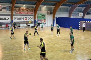 12.10.2024. Końskie. 5. kolejka I ligi piłkarzy ręcznych: KSSPR Końskie - Zagłębie Handball Team Sosnowiec / Fot. Kamil Król - Radio Kielce