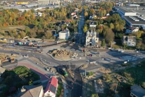 24.10.2024. Kielce. Skrzyżowanie ulic Malików, Wystawowej oraz Batalionów Chłopskich / Fot. Jarosław Kubalski - Radio Kielce