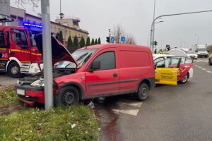 30.10.2024. Kielce. Wypadek / Fot. Wiktor Taszłow - Radio Kielce