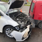 Zderzenie dwóch aut na ulicy Grunwaldzkiej. Jedna osoba ranna