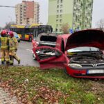 30.10.2024. Kielce. Wypadek / Fot. Wiktor Taszłow - Radio Kielce