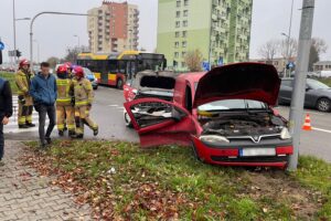 30.10.2024. Kielce. Wypadek / Fot. Wiktor Taszłow - Radio Kielce