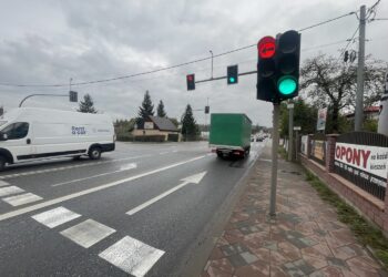 04.10.2024. Kostomłoty. Droga krajowa nr 74 / Fot. Jarosław Kubalski - Radio Kielce