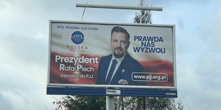 31.10.2024 Kielce. Baner wyborczy / Fot. Jarosław Kubalski - Radio Kielce