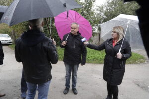 02.10.2024 Kielce. Program "Interwencja" Radia Kielce i TVP3 Kielce na ulicy Chałubińskiego / Fot. Jarosław Kubalski - Radio Kielce