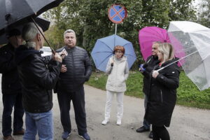 02.10.2024 Kielce. Program "Interwencja" Radia Kielce i TVP3 Kielce na ulicy Chałubińskiego / Fot. Jarosław Kubalski - Radio Kielce