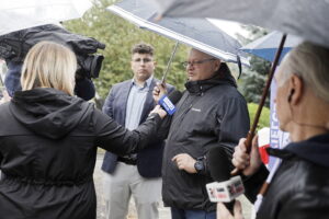 02.10.2024 Kielce. Program "Interwencja" Radia Kielce i TVP3 Kielce na ulicy Chałubińskiego / Fot. Jarosław Kubalski - Radio Kielce