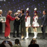 15.10.2024 Kielce. Teatr im Stefana Żeromskiego. Świętokrzyska Nagroda Kultury. Młodzieżowa Orkiestra Dęta OSP Krasocin / Fot. Jarosław Kubalski - Radio Kielce