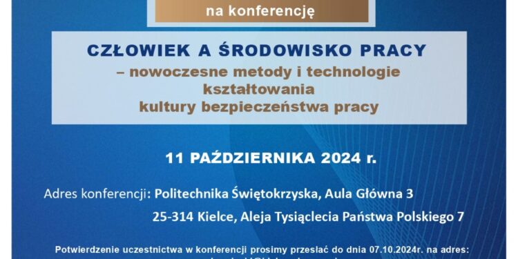 Konferencja „Człowiek a środowisko pracy - nowoczesne metody i technologie kształtowania kultury bezpieczeństwa pracy” - Radio Kielce