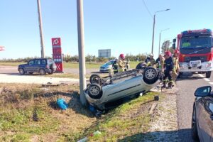 10.10.2024. Wolica. Wypadek / źródło: straż pożarna